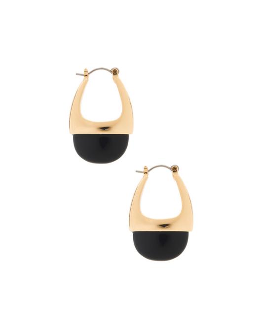 MEZ DROP HOOP EARRING
