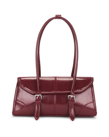 DELPHINE DOUBLE BUCKLE SHOULDER BAG