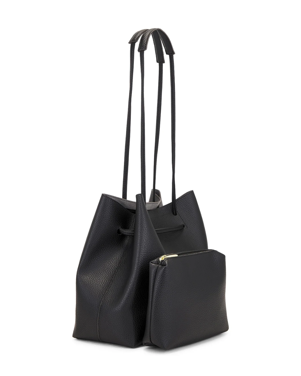 Vegan Leather Slouchy Bucket Bag