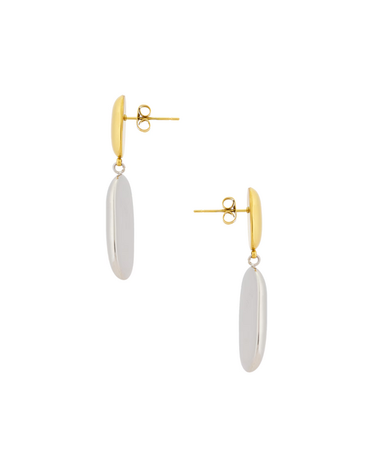 DROPLET STUD DROP EARRING