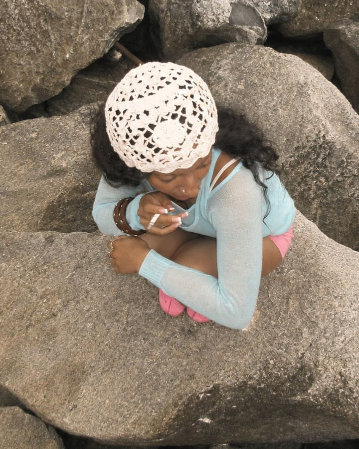 ROSE CROCHET HAT
