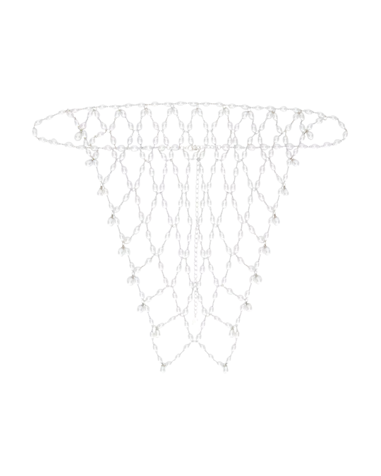 Net Headpiece – mesh headpiece styled view