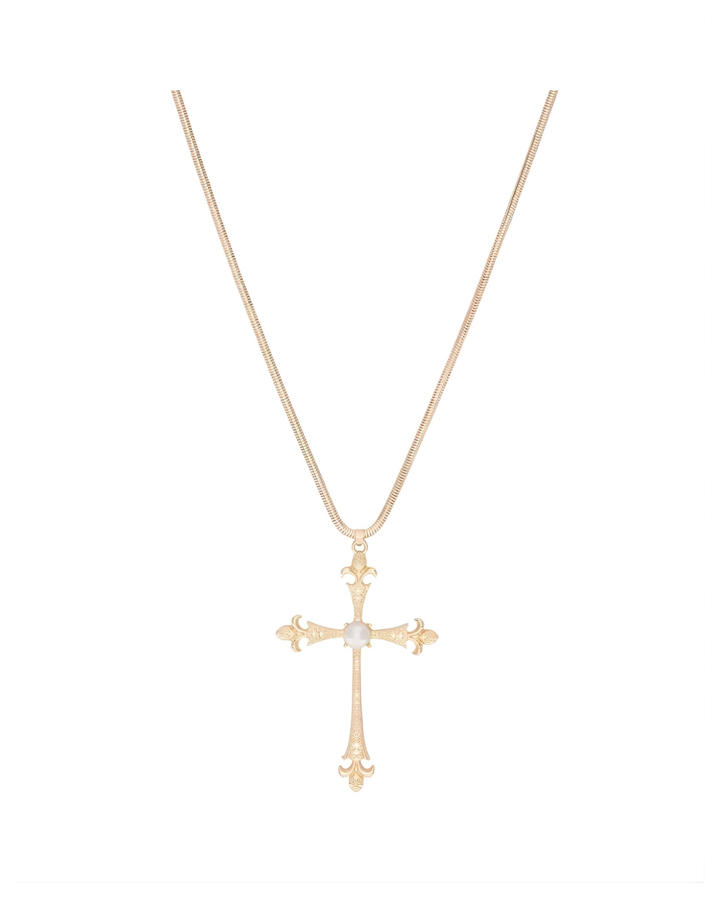 ETERNAL CROSS PENDANT NECKLACE