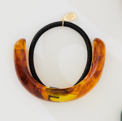 ACRYLIC CRESCENT HAIR TIE