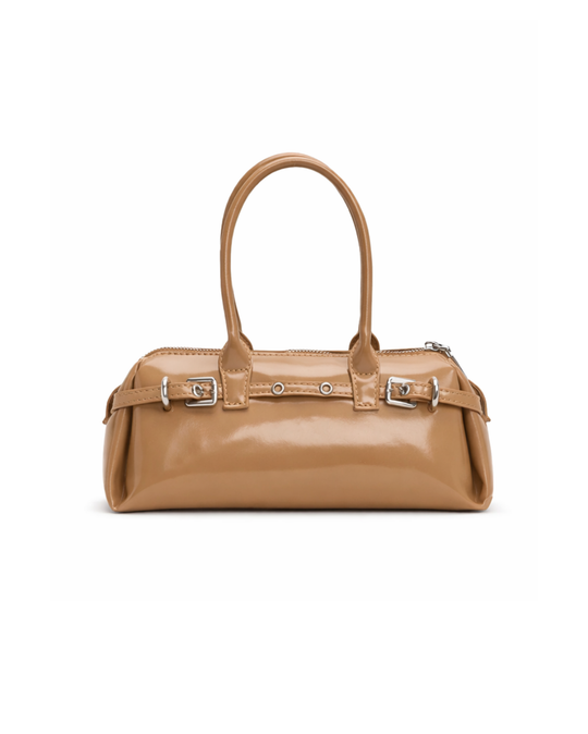 Mini Buckle Up Shoulder Bag – vegan leather mini shoulder bag