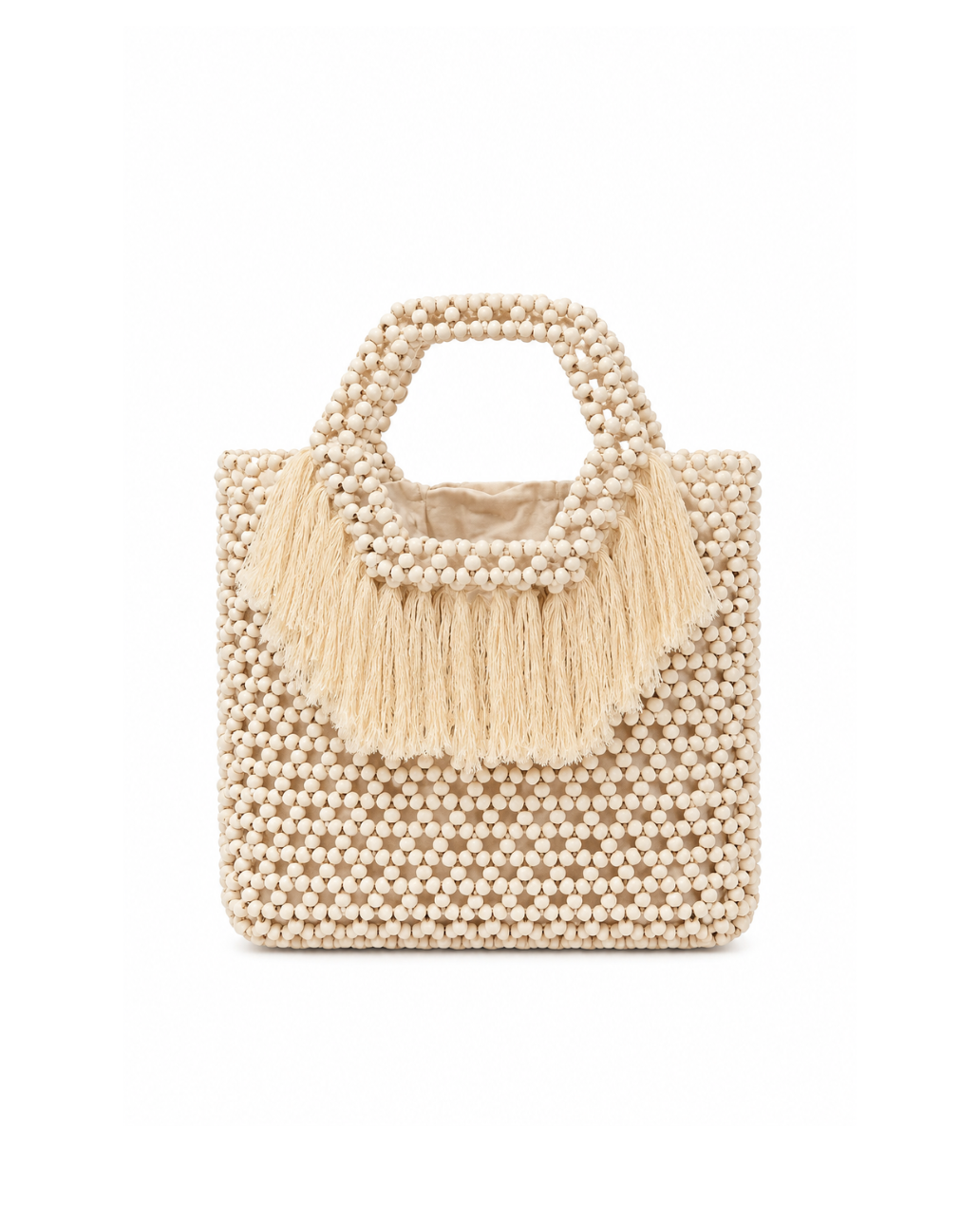 Wooden Tote Top Handle Bag