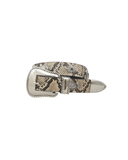 Lawless Luxe Belt – vegan leather belt with silver-tone buckle