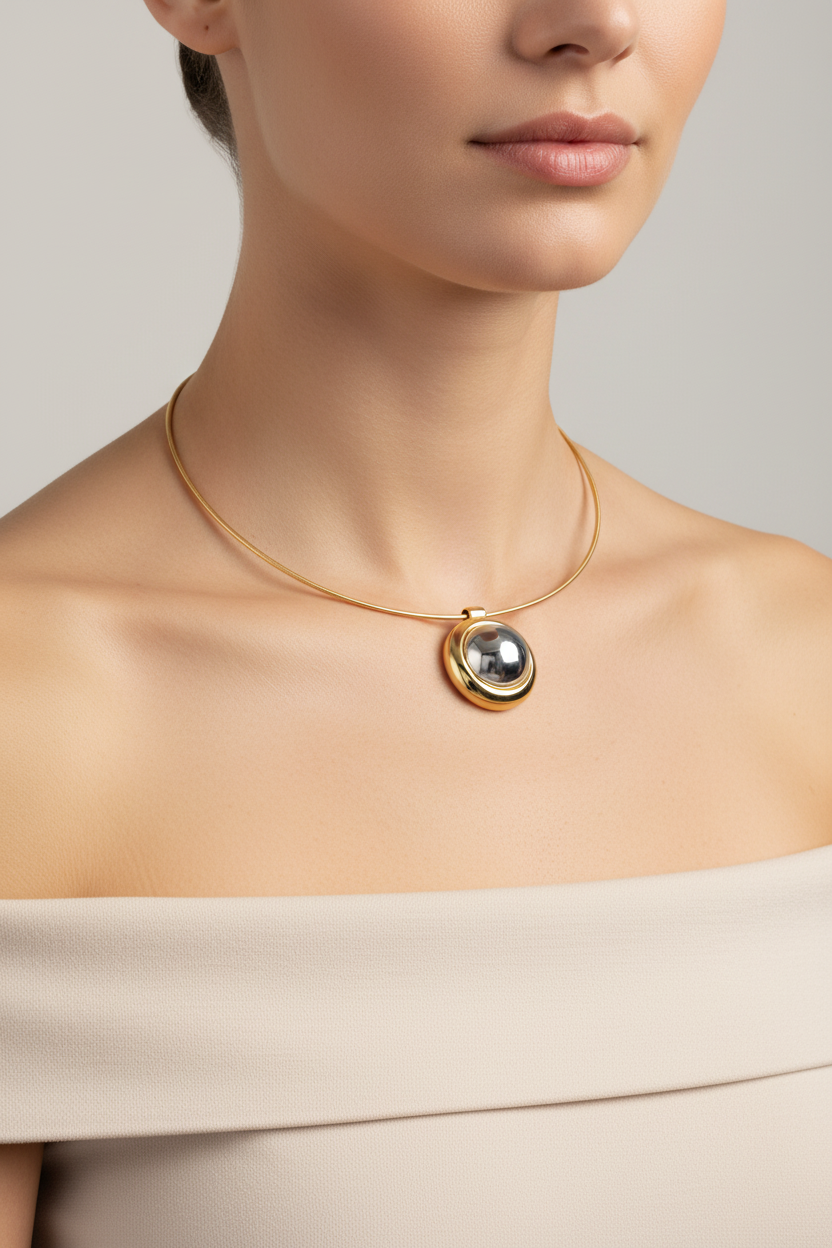 Deux Pendant Necklace – Worn