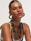 STUDDED WOOD HOOP