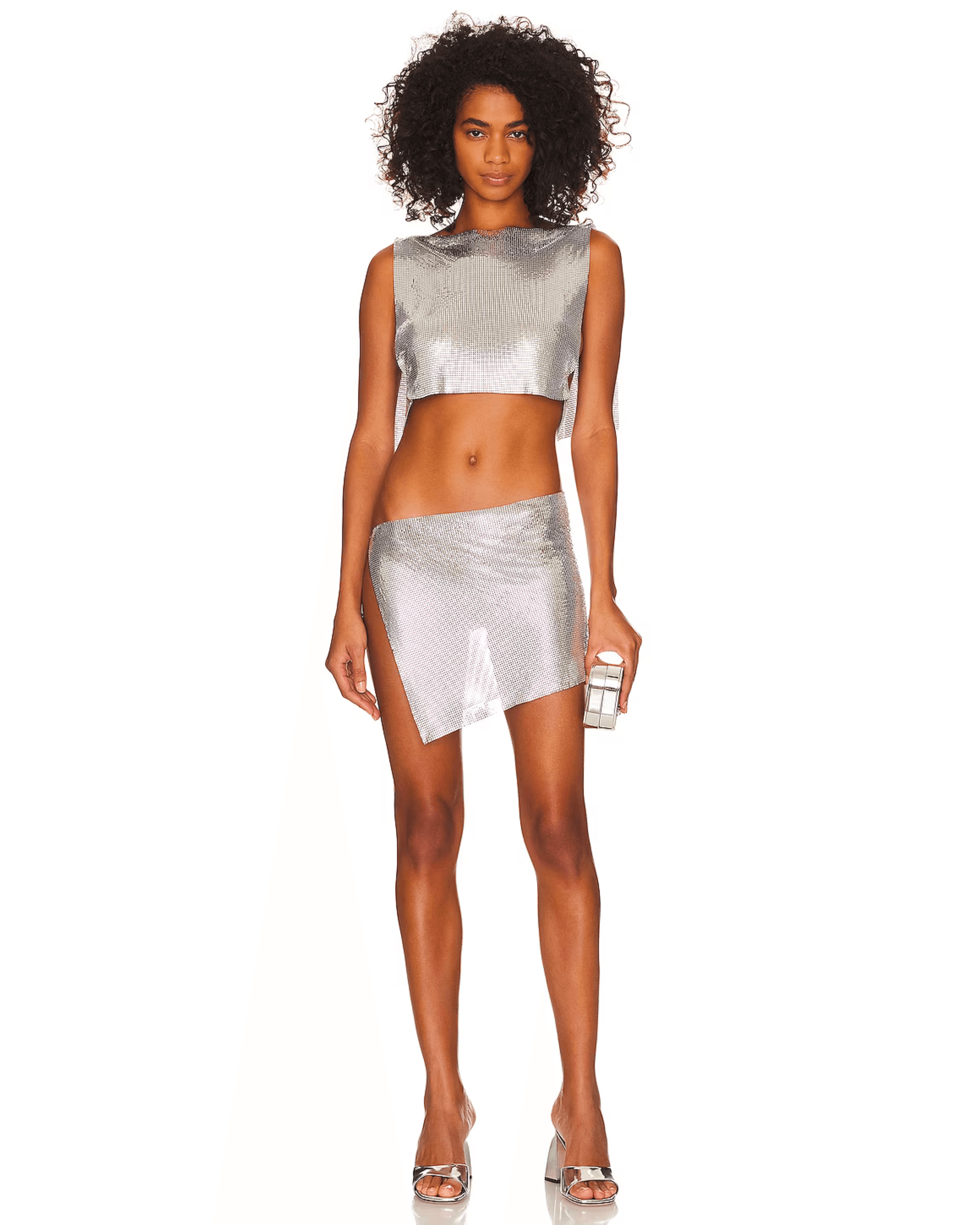 Chainmail top silver discount