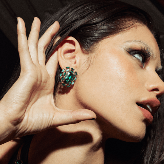 EMERALD CLUSTER EARRING - 8 Other Reasons