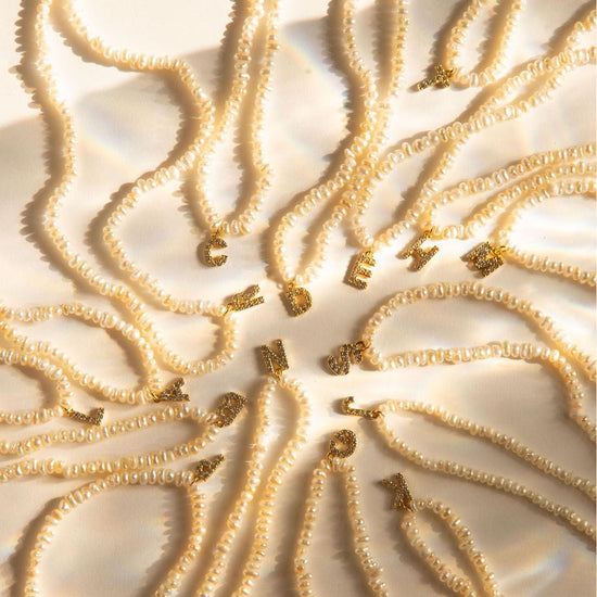 PEARL INITIAL NECKLACE - 8 Other Reasons