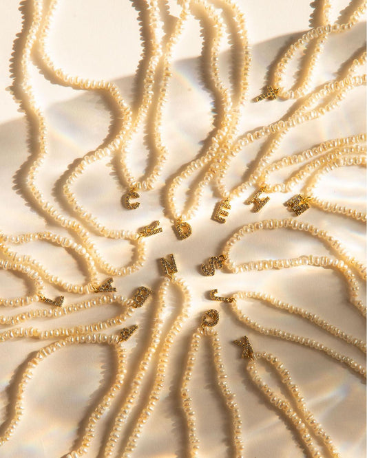 PEARL INITIAL NECKLACE - 8 Other Reasons