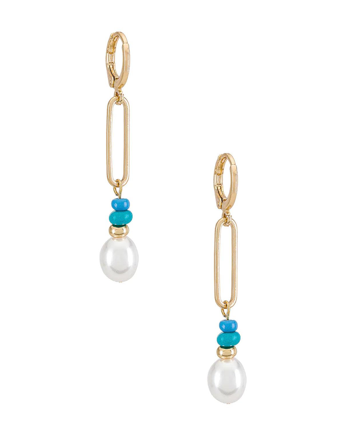 CHAIN, PEARL & BEAD DROP EARRING - 8 Other Reasons