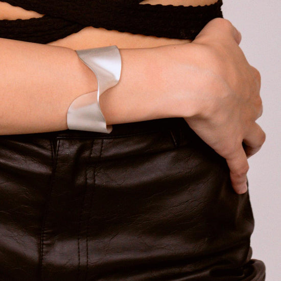 MATTE SILVER MELTED CUFF - 8 Other Reasons