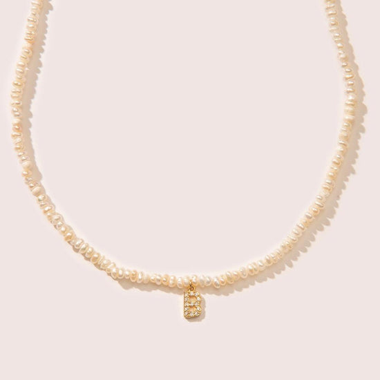 PEARL INITIAL NECKLACE - 8 Other Reasons