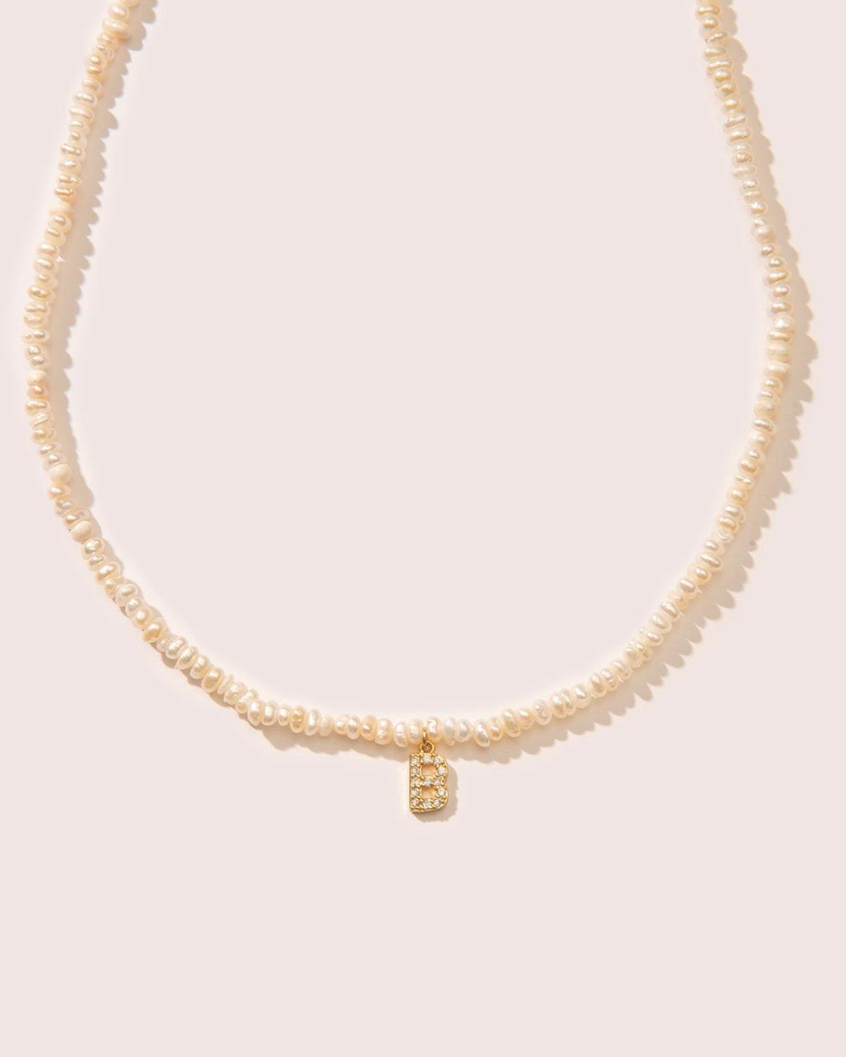 PEARL INITIAL NECKLACE - 8 Other Reasons