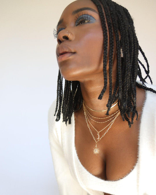 MOON AND STAR LAYERED NECKLACE - 8 Other Reasons