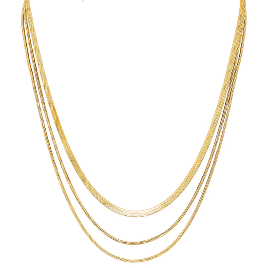 LAYERED HERRINGBONE NECKLACE - 8 Other Reasons