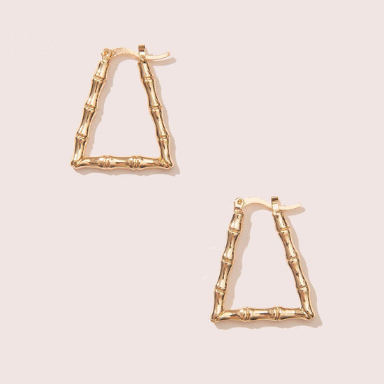 TRIANGLE BAMBOO HOOPS IN GOLD - 8 Other Reasons