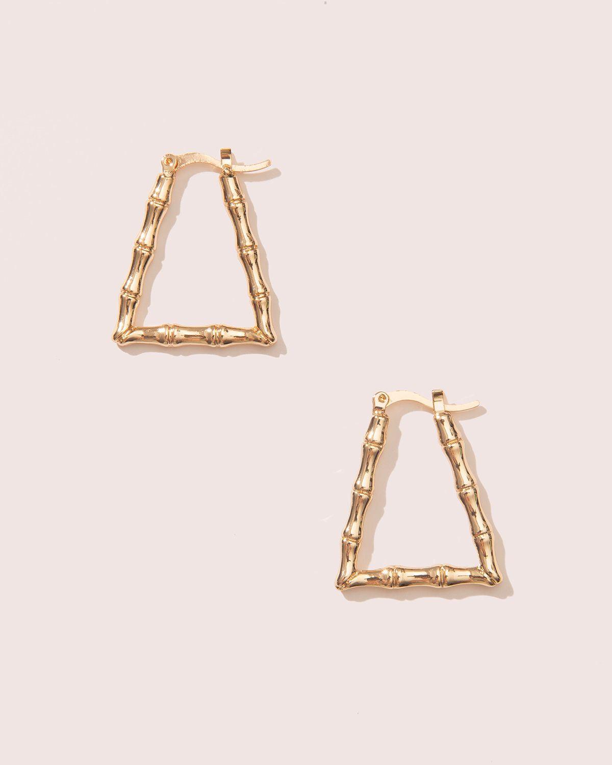 TRIANGLE BAMBOO HOOPS IN GOLD - 8 Other Reasons